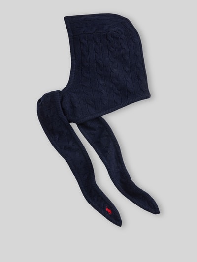 Polo Ralph Lauren Muts van mix van wol en kasjmier met capuchon Marineblauw - 3