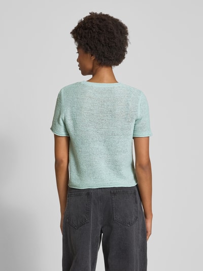 Only Regular fit pullover met ronde hals, model 'SUNNY' Rietgroen - 5