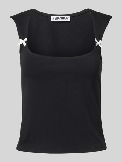 Review Tanktop mit Square-Neck-Ausschnitt Black 2