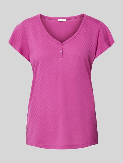 Tom Tailor T-Shirt mit Streifenmuster Pink 2