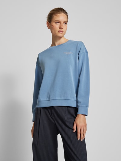 Jake*s Collection Sweatshirt met statementdetail Blauw - 4