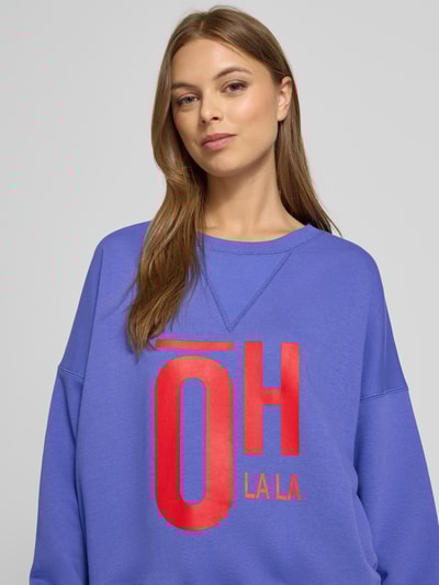 miss goodlife Sweatshirt met statementprint en ronde hals Violet - 3