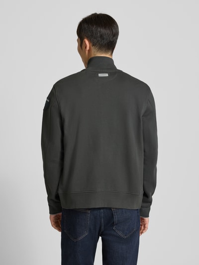 Blauer Usa Sweatjacke mit Stehkragen Modell 'CITY' Graphit 5