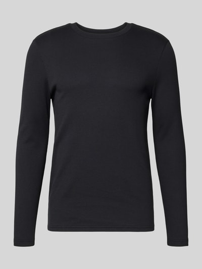 MCNEAL Longsleeve mit Strukturmuster und Rundhalsausschnitt Black 2