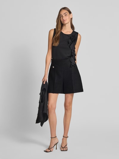 More & More Blusentop mit Zierbesatz Black 1