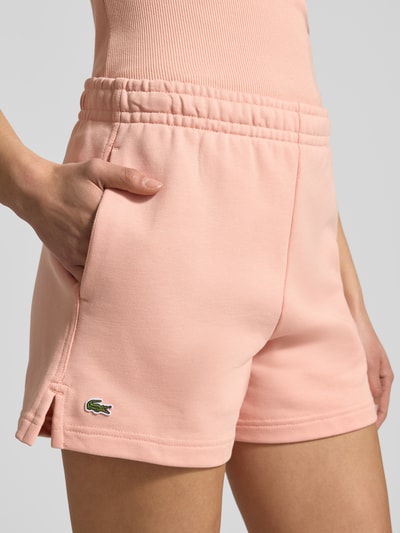 Lacoste Sport Szorty dresowe z czystej bawełny o kroju regular fit Morelowy 3