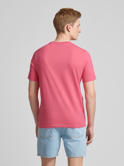 Scotch & Soda T-Shirt mit Label-Print Pink 5