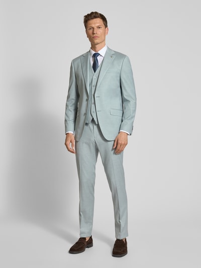 HECHTER PARIS Regular fit 2-knoops colbert met klepzakken, model 'X-Tension' Turquoise - 1