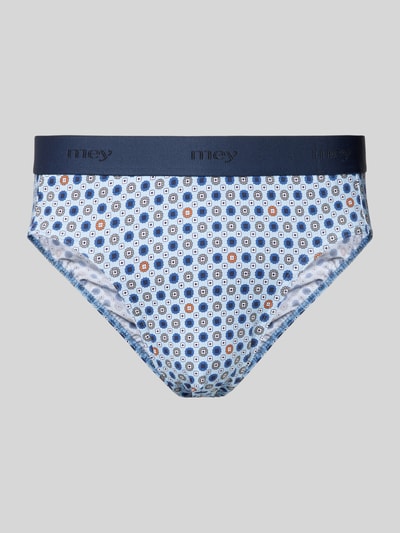 Mey Slip mit floralem Muster Blau 1