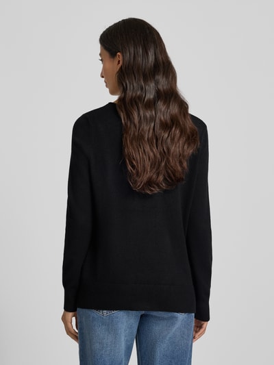 Christian Berg Woman Sweter z dzianiny z dekoltem w łódkę Czarny 5