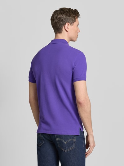 Polo Ralph Lauren Slim Fit Poloshirt aus reiner Baumwolle  Violett 5