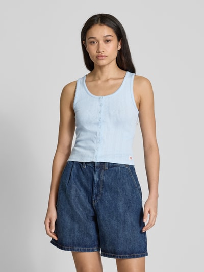 Levi's® Slim Fit Tank Top aus Baumwoll-Mix Modell 'DRY GOODS' Hellblau 4