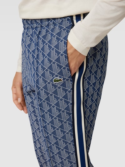 Lacoste Sweatpants mit Allover-Muster Dunkelblau 3