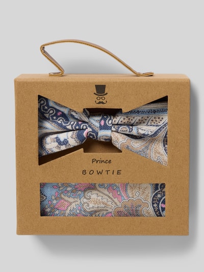 Prince Bowtie Strik en pochet in de set Marineblauw - 1