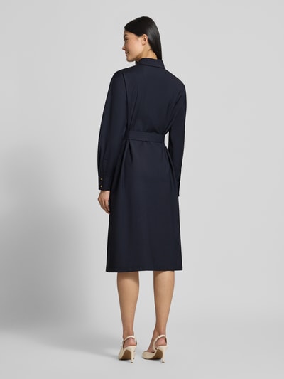 Max Mara Studio Tailliertes Freizeitkleid aus reiner Schurwolle Modell 'PAGELLA' Marine 5