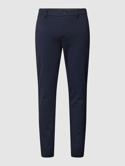 Only & Sons Slim tapered chino met steekzakken, model 'MARK' Donkerblauw - 2