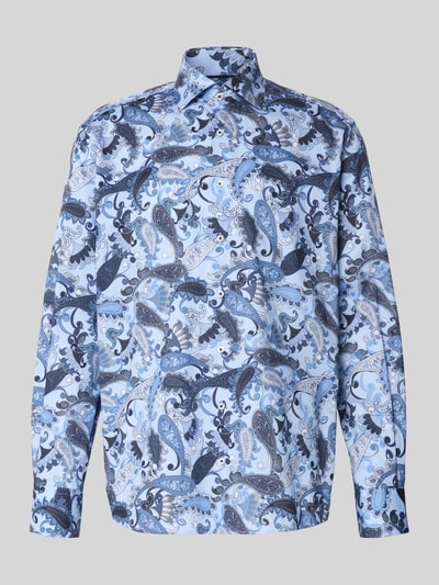 ETERNA Koszula biznesowa o kroju comfort fit z kołnierzykiem typu kent Błękitny 2