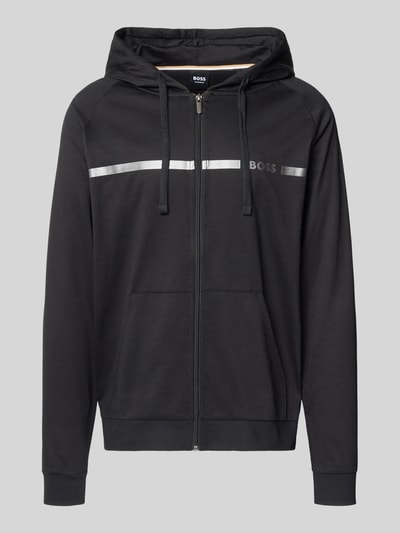 BOSS Regular fit sweatjack van puur katoen, model 'AUTHENTIC' Zwart - 2