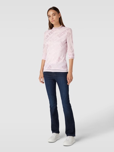 Sportalm Shirt met lange mouwen met all-over motief Roze - 1