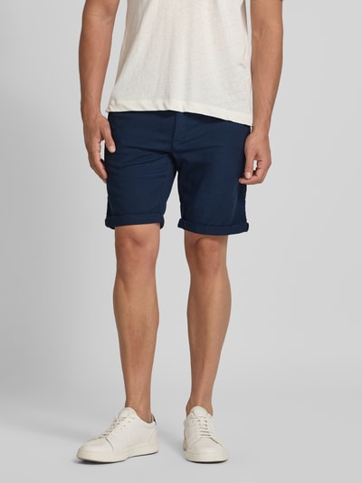 MCNEAL Korte slim fit chino met achterzakken Marineblauw - 4