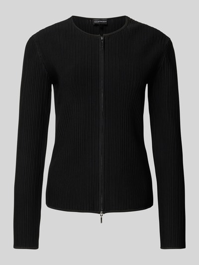 Emporio Armani Strickjacke aus Viskose-Mix Black 2