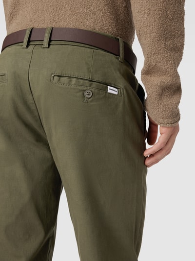 Lindbergh Regular Fit Chino mit Strukturmuster Khaki 3