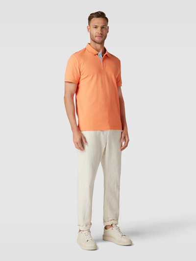 Tom Tailor Poloshirt im unifarbenen Design Modell 'BASIC' Orange 1