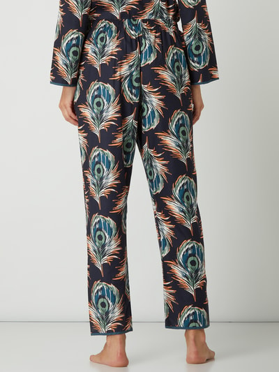 Cyberjammies Pyjamahose mit Pfauenmuster Modell 'Elena' Petrol 5