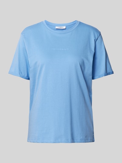 MSCH Copenhagen T-Shirt mit Label-Print Modell 'Terina' Hellblau 2