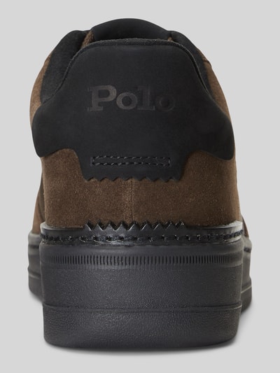 Polo Ralph Lauren Sneakersy z naturalnej skóry welurowej model 'MASTERS' Ciemnobrązowy 4