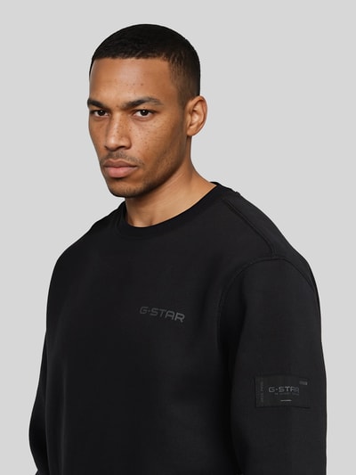G-Star RAW Sweatshirt mit Ton-in-Ton Logo-Details Black 3