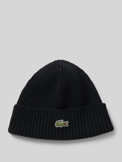 Lacoste Mütze aus reiner Wolle Black 1
