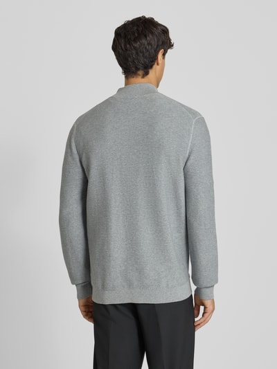 OLYMP Level Five Gebreide pullover met schipperskraag Zilver - 5