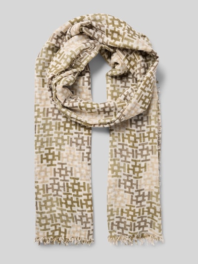 Hemisphere Schal aus Kaschmir-Mix mit Seiden-Anteil Schilf 1