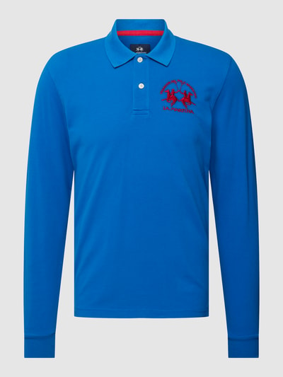 La Martina Poloshirt mit Logo-Stitching Blau 2