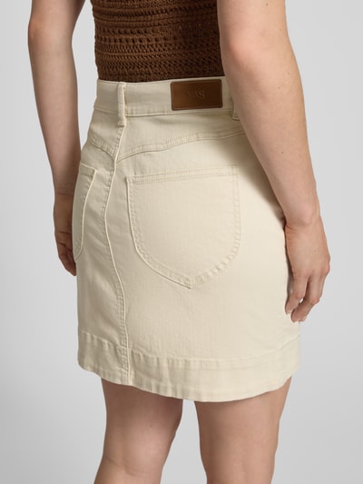 YAS Jeansrock mit Eingrifftaschen Offwhite 3