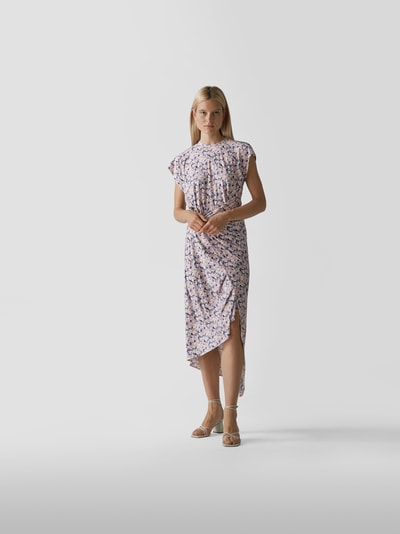 Paco Rabanne Maxikleid mit Wickel-Optik Hellrosa 1