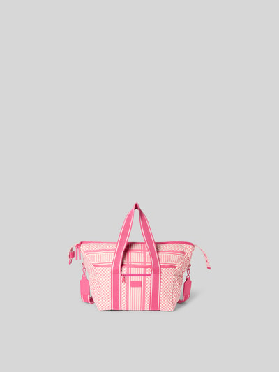 Lala Berlin Shopper mit Label-Patch Pink 2