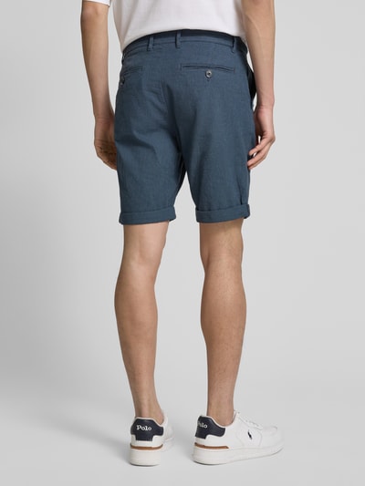 SELECTED HOMME Slim Fit Shorts mit Strukturmuster Modell 'LUTON' Marine 5