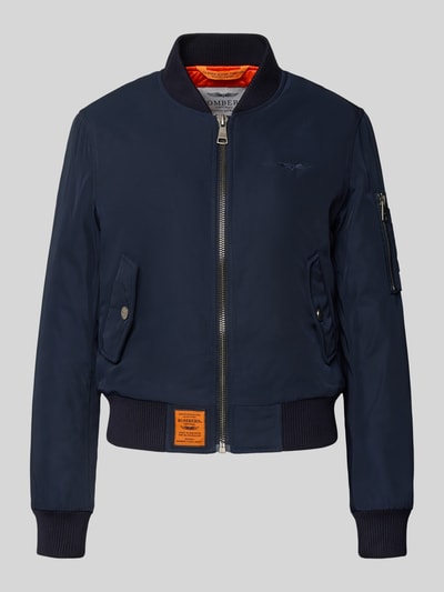 Original Bombers Bomberjack met labelpatch Marineblauw - 2
