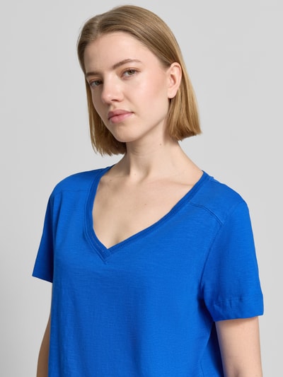 s.Oliver RED LABEL Relaxed Fit T-Shirt aus reiner Baumwolle  Royal 3