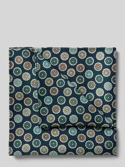 Blick Pochet van zijde in all-over look Groen - 1