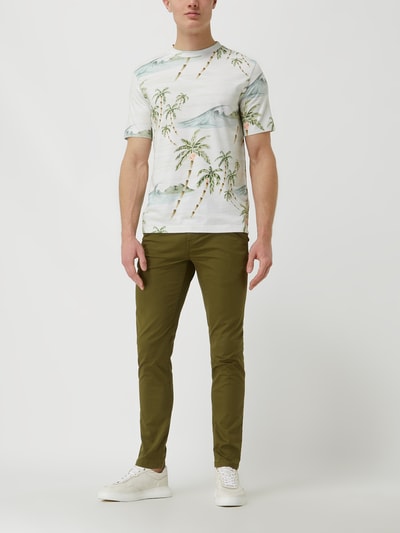 Scotch & Soda Chinosy z dodatkiem streczu model ‘Mott’ Khaki 1