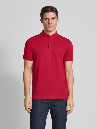 HECHTER PARIS Poloshirt mit kurzer Knopfleiste Hellrot 4