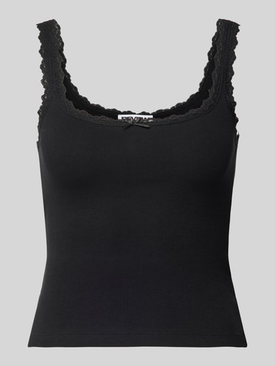 Review Tanktop met kant Zwart - 2