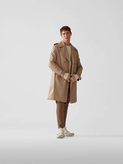 Mackintosh Trenchcoat mit Eingrifftaschen Beige 1