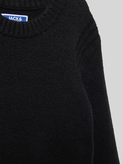 Jack & Jones Gebreide pullover met ribboorden Zwart - 2