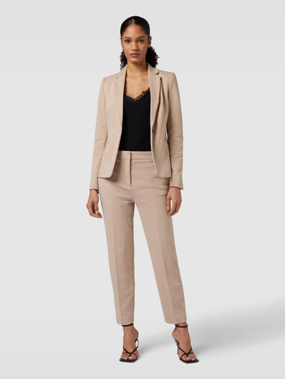 Jake*s Collection Blazer mit unifarbenem Design und Zweiwege-Reißverschluss Sand 1