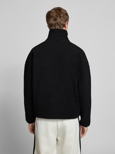 adidas Sportswear Fleecejacke mit Stehkragen und Label-Stitching Black 5