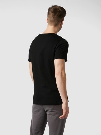 Christian Berg Men T-shirt z bawełny ekologicznej w zestawie 2 szt. Czarny 5